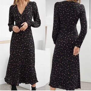 NWT & Other Stories Floral Midi Dress Cottagecore Prairie Ditsy Vintage Floral